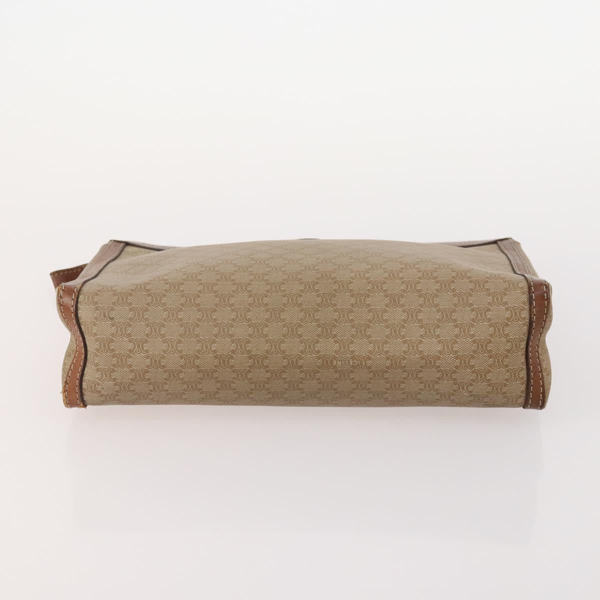 CELINE Macadam Canvas Clutch Bag PVC Leather 5 Set Brown Black beige Auth 170526
