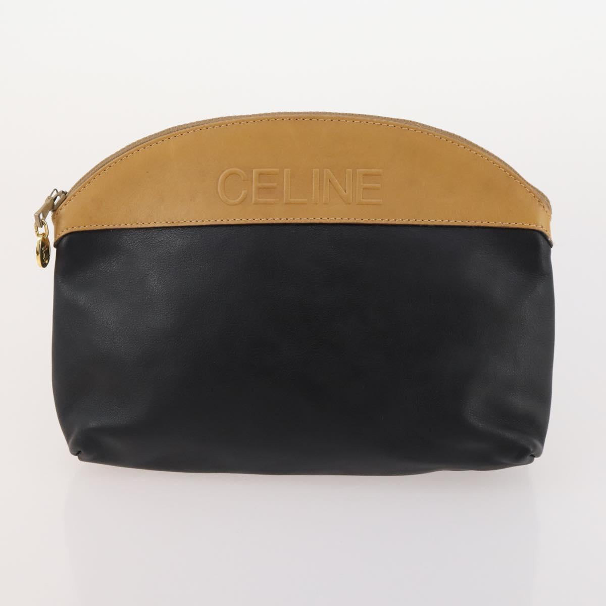 CELINE Macadam Canvas Clutch Bag PVC Leather 5 Set Brown Black beige Auth 170526