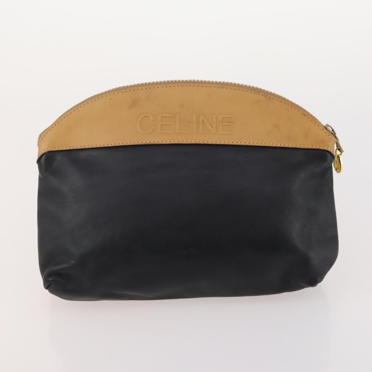 CELINE Macadam Canvas Clutch Bag PVC Leather 5 Set Brown Black beige Auth 170526
