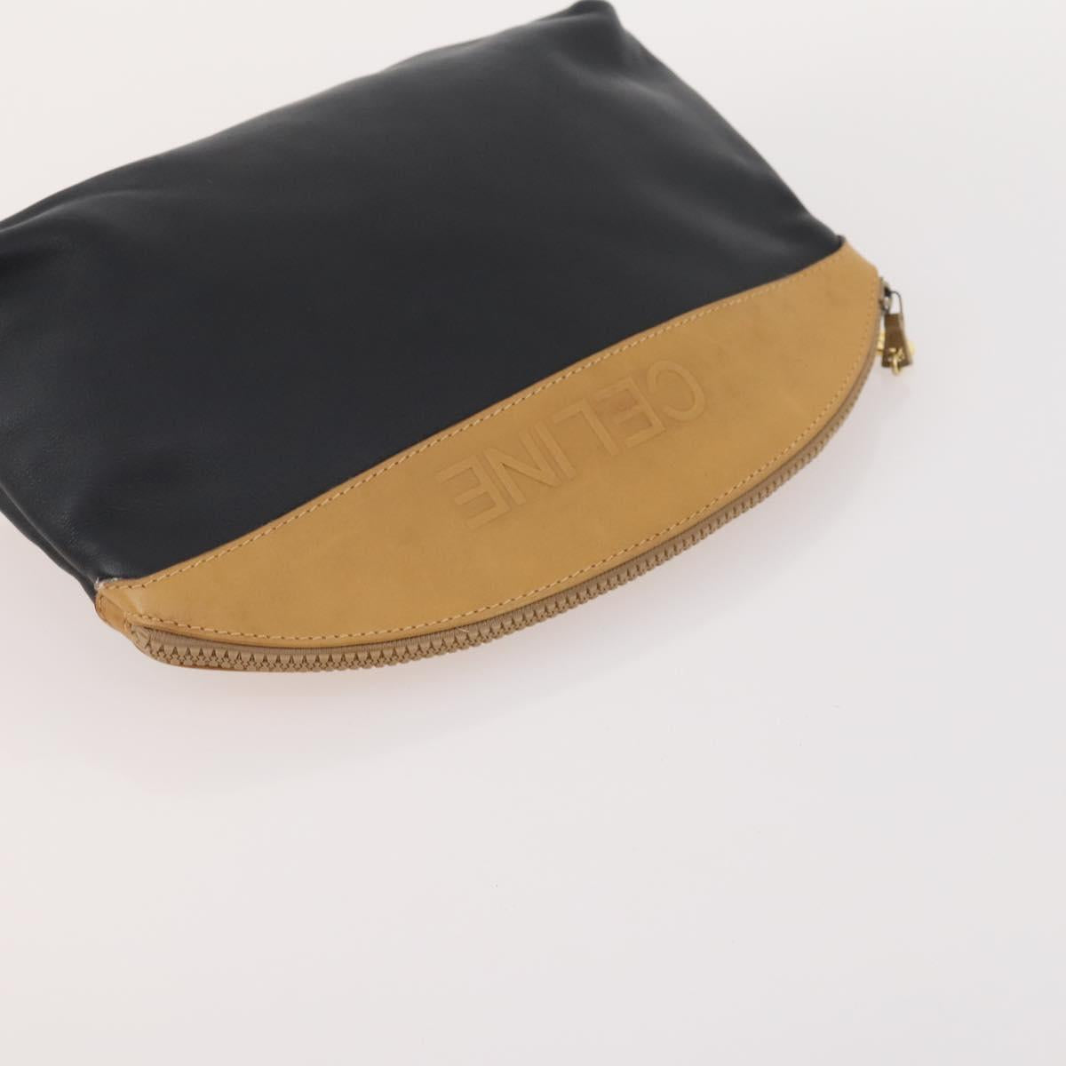 CELINE Macadam Canvas Clutch Bag PVC Leather 5 Set Brown Black beige Auth 170526