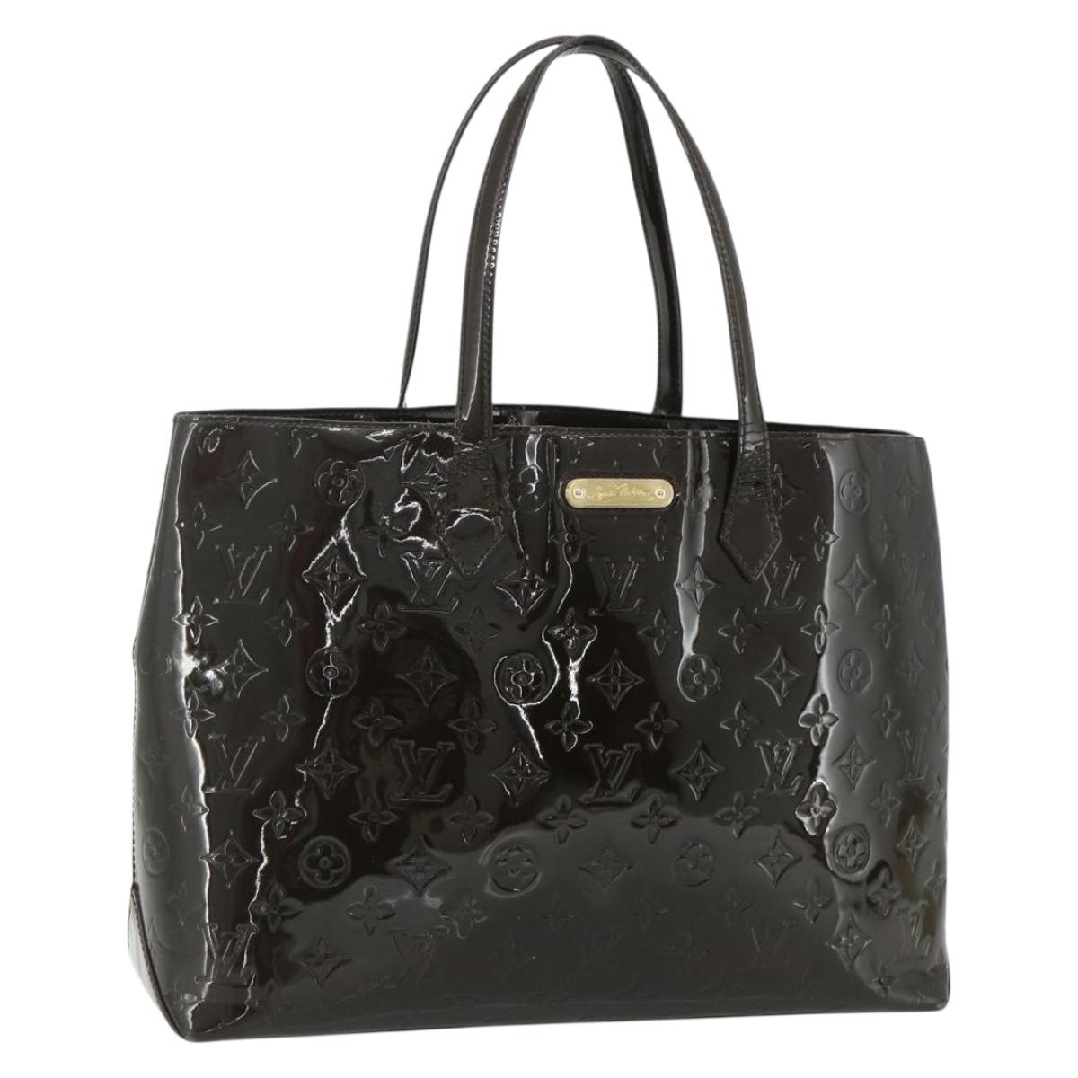 LOUIS VUITTON Monogram Vernis Wilshire GM Tote Bag Amarante M91649 Auth 170536