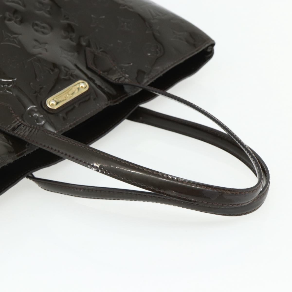 LOUIS VUITTON Monogram Vernis Wilshire GM Tote Bag Amarante M91649 Auth 170536