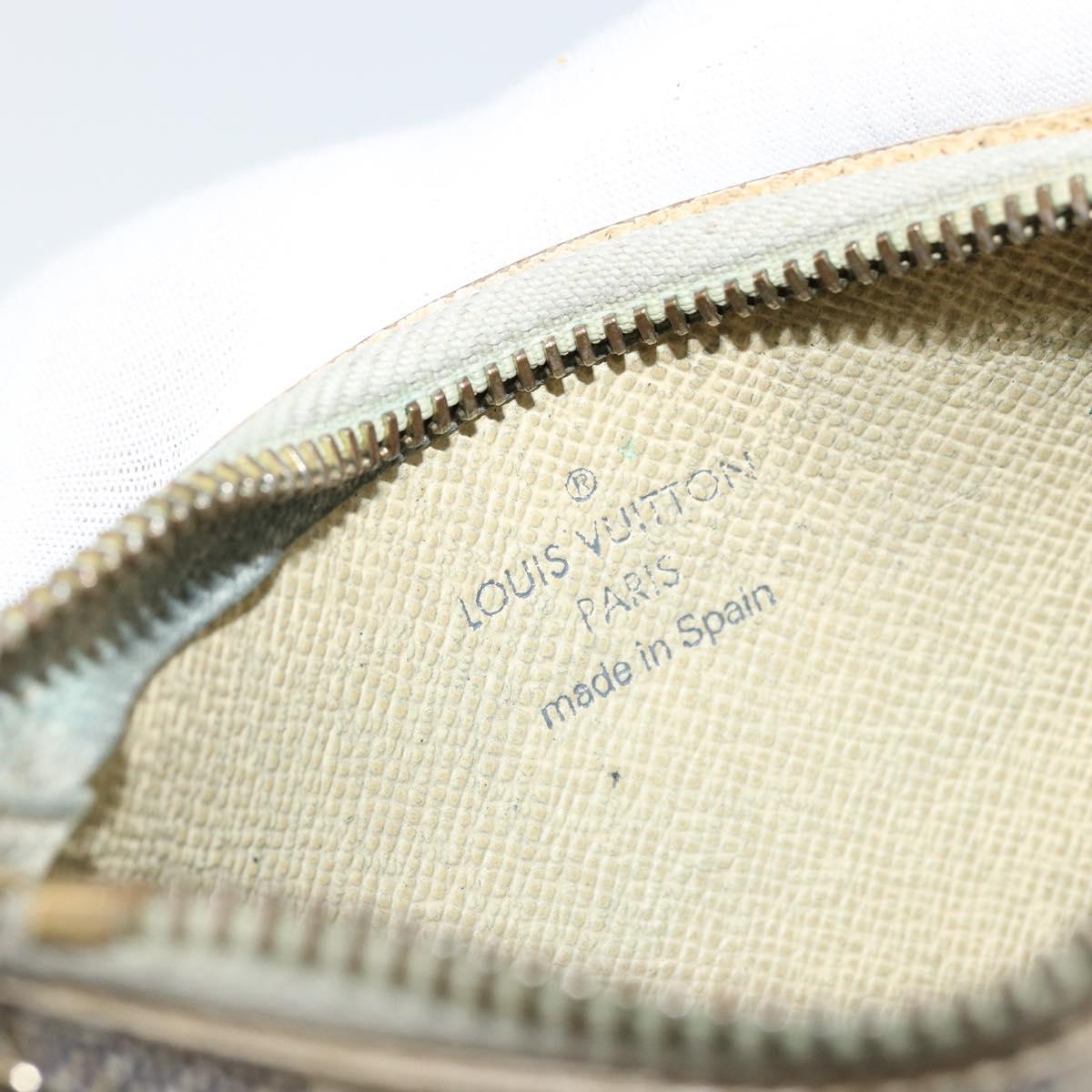 LOUIS VUITTON Damier Azur Pochette Cles Coin Purse N62659 LV Auth 170542