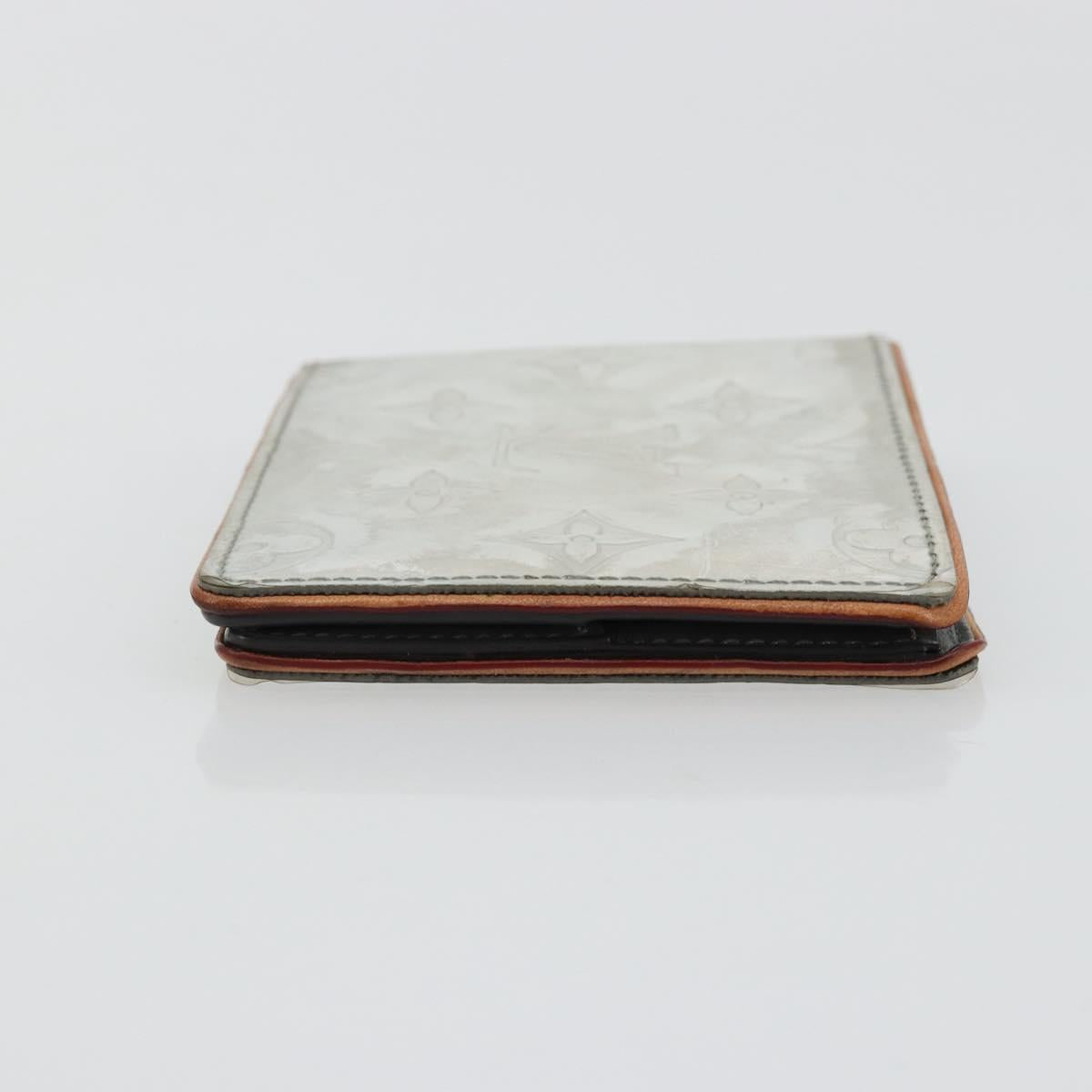 LOUIS VUITTON Mirror Portefeuille Slender Wallet Silver M80806 LV Auth 170546A