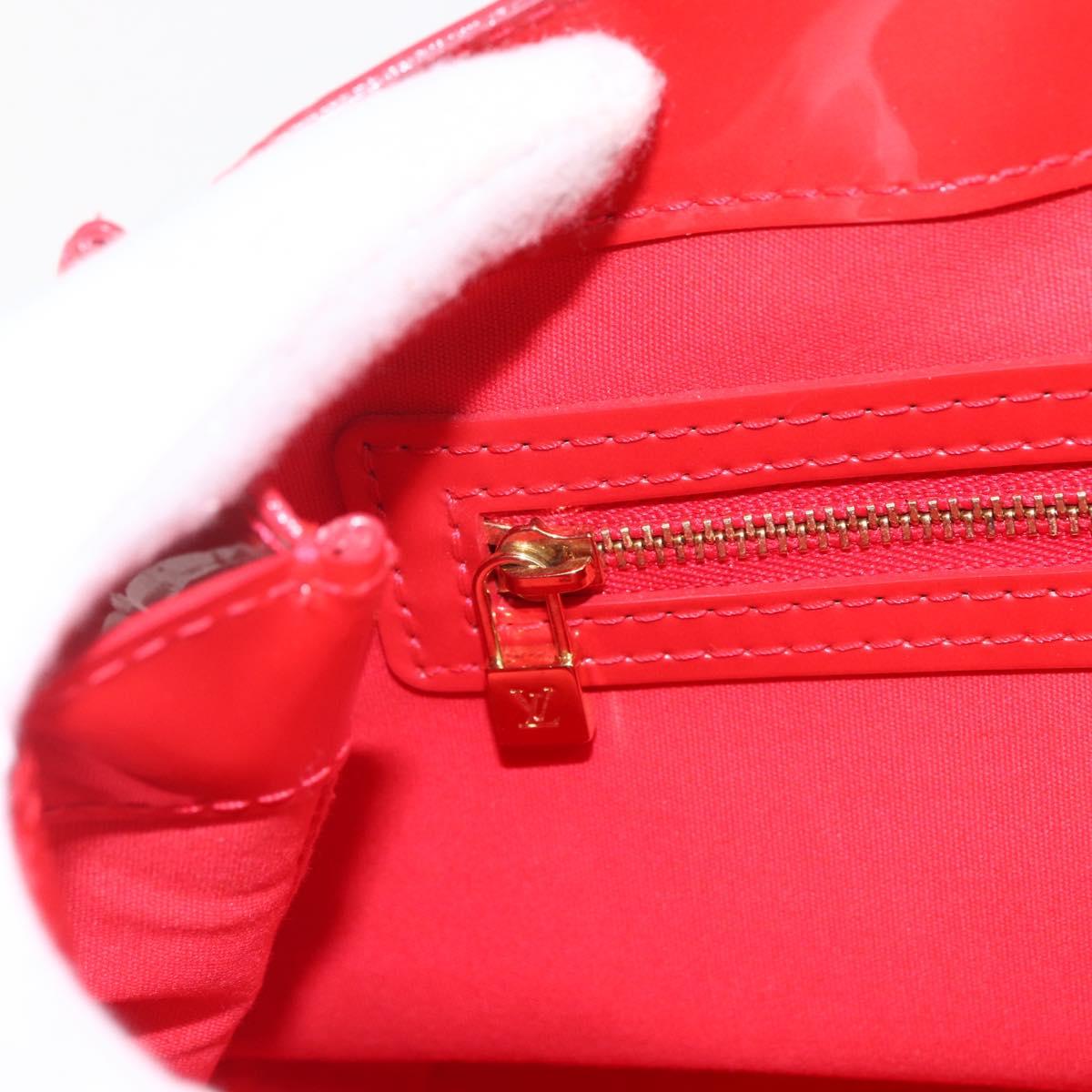 LOUIS VUITTON Monogram Vernis Wilshire PM Bag Rouge Grunadine M91723 Auth 170570