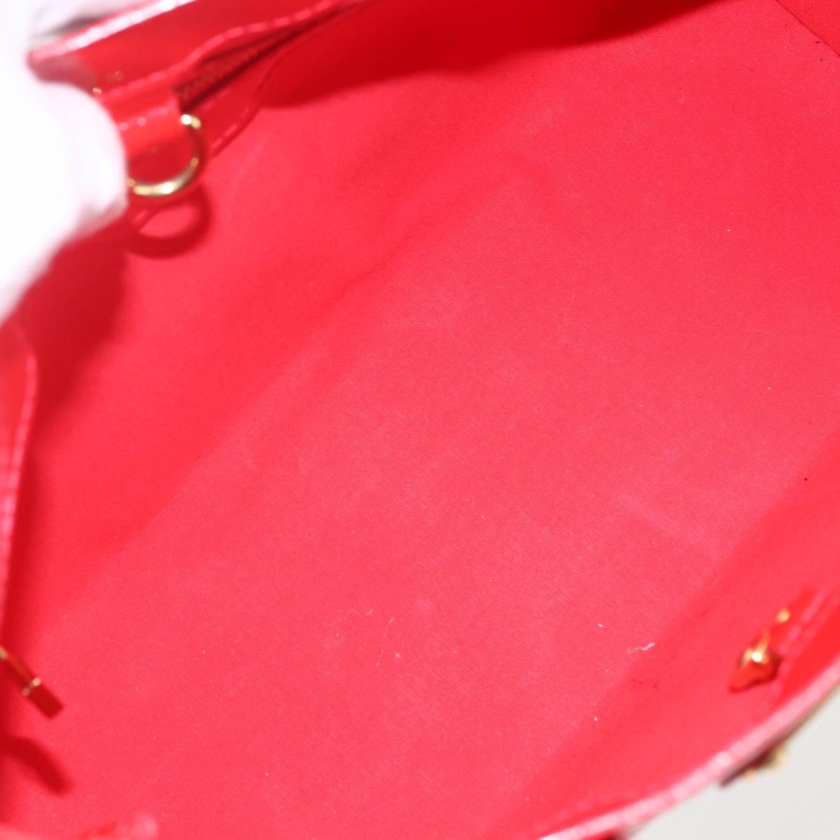 LOUIS VUITTON Monogram Vernis Wilshire PM Bag Rouge Grunadine M91723 Auth 170570