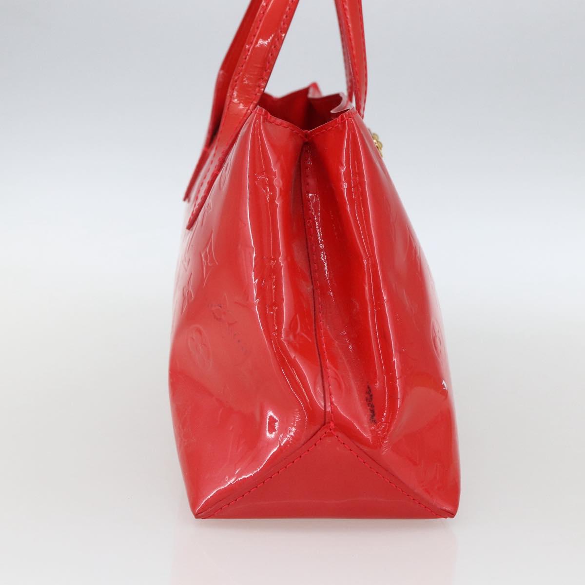 LOUIS VUITTON Monogram Vernis Wilshire PM Bag Rouge Grunadine M91723 Auth 170570