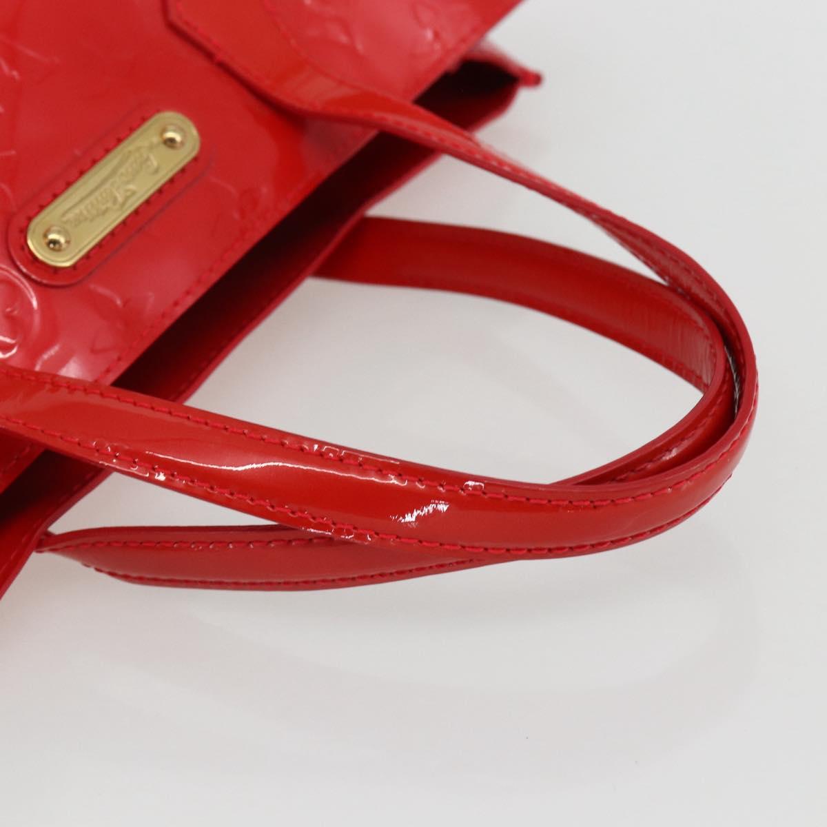 LOUIS VUITTON Monogram Vernis Wilshire PM Bag Rouge Grunadine M91723 Auth 170570