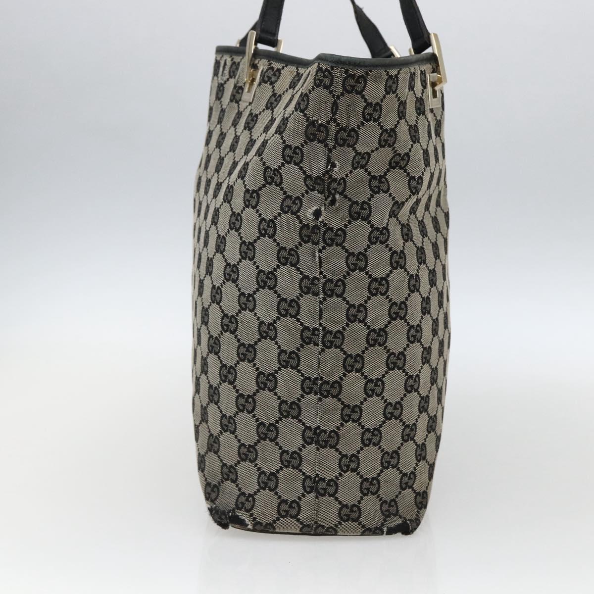 GUCCI GG Canvas Tote Bag Navy Gold 002 1098 Auth 170609