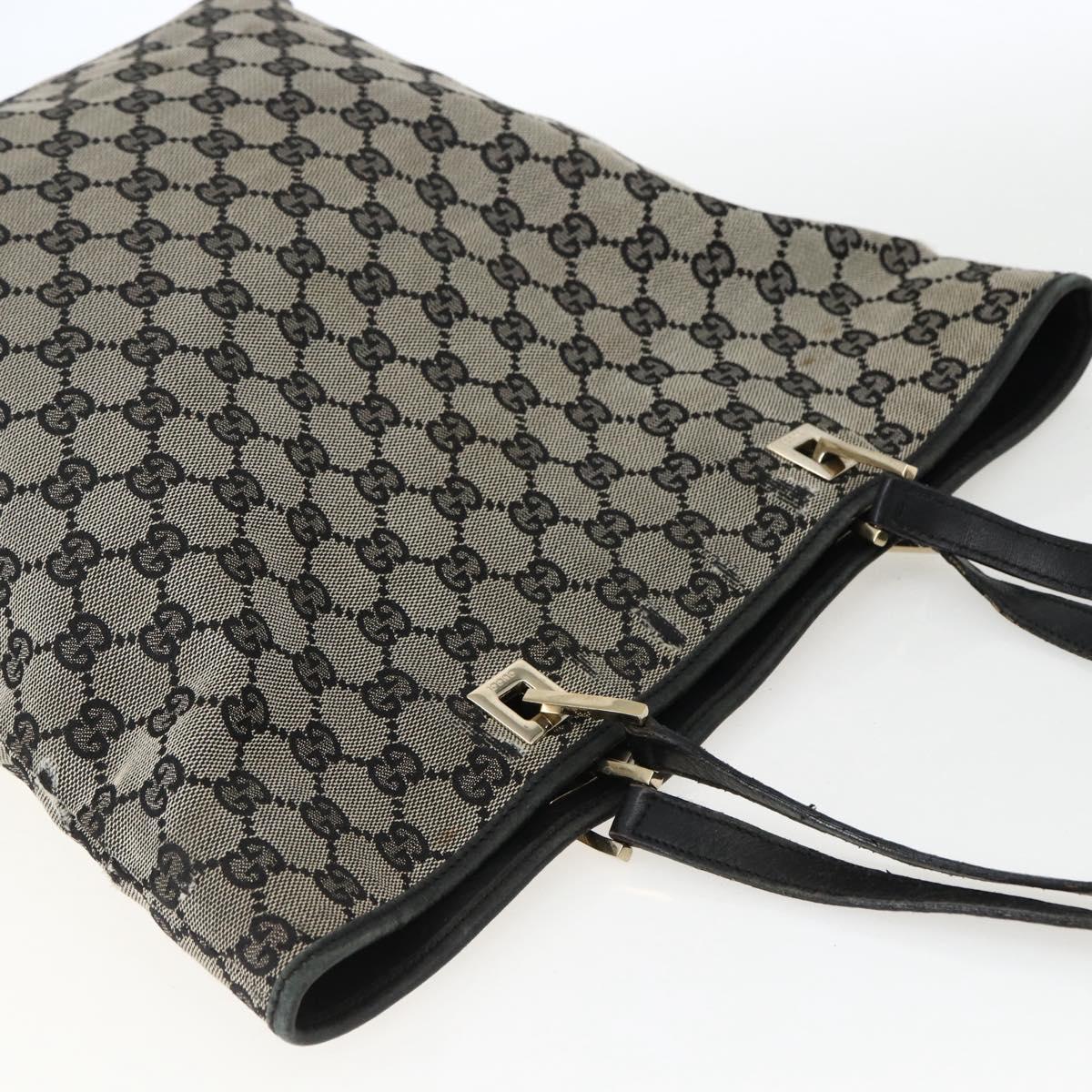 GUCCI GG Canvas Tote Bag Navy Gold 002 1098 Auth 170609