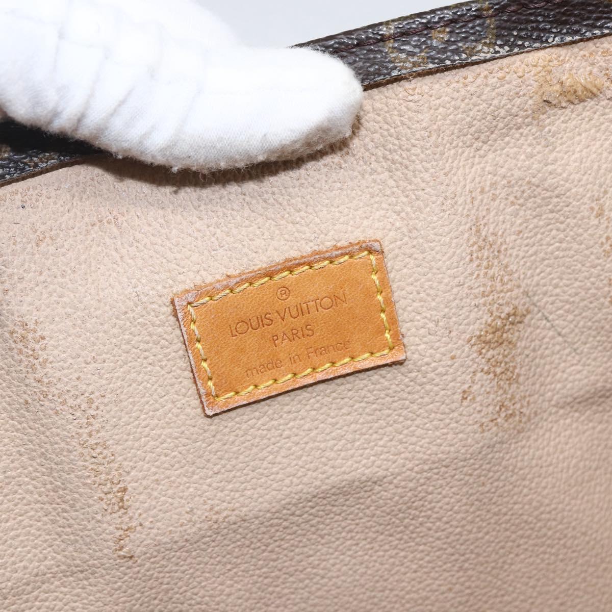 LOUIS VUITTON Monogram Sac Plat Hand Bag M51140 LV Auth 170610