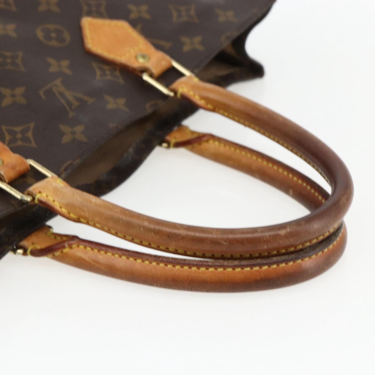 LOUIS VUITTON Monogram Sac Plat Hand Bag M51140 LV Auth 170610