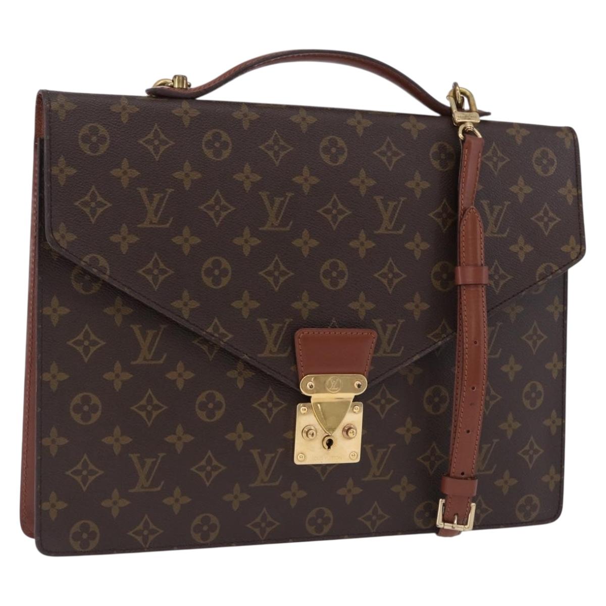 LOUIS VUITTON Monogram Porte Documents Bandouliere Bag M53338 LV Auth 170612