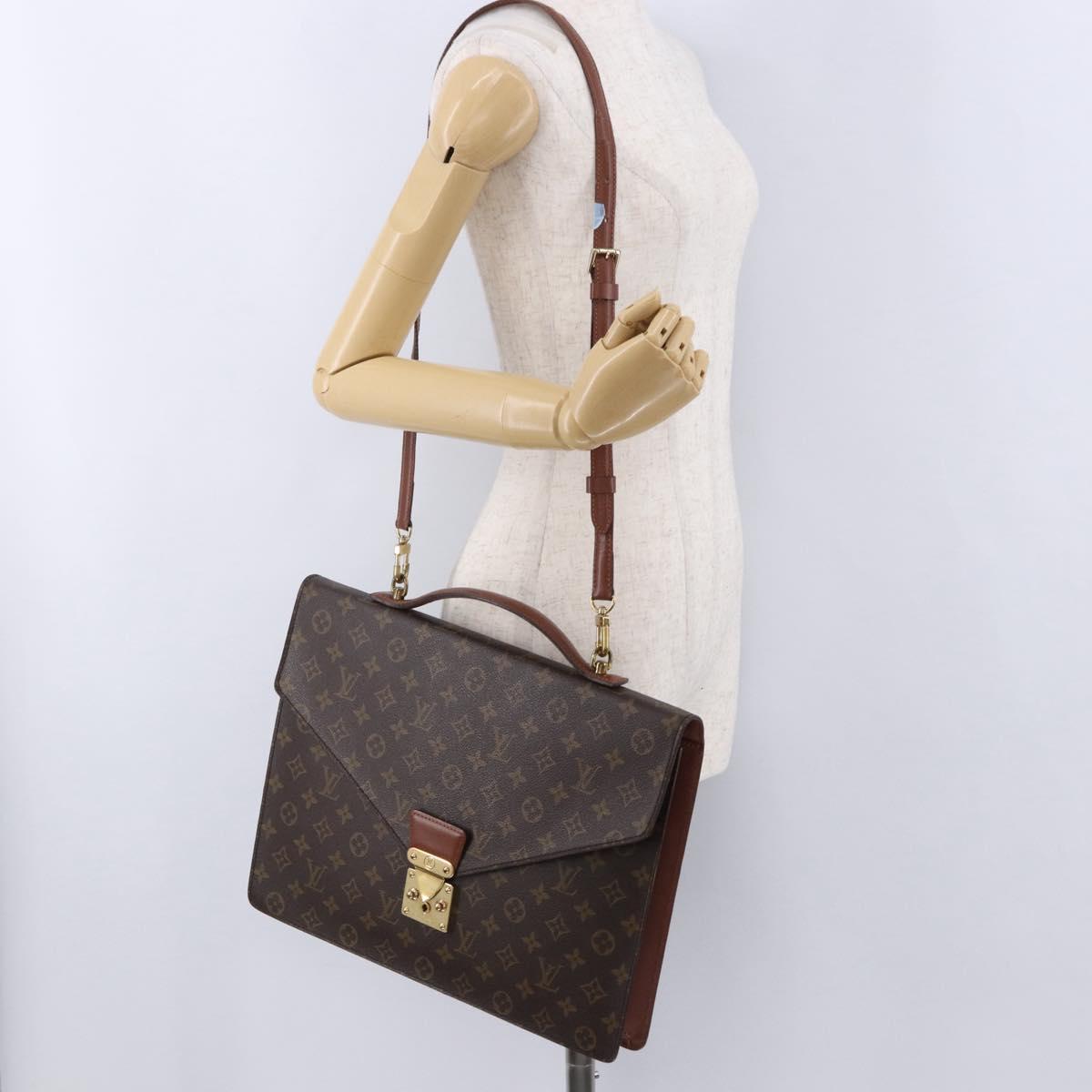 LOUIS VUITTON Monogram Porte Documents Bandouliere Bag M53338 LV Auth 170612