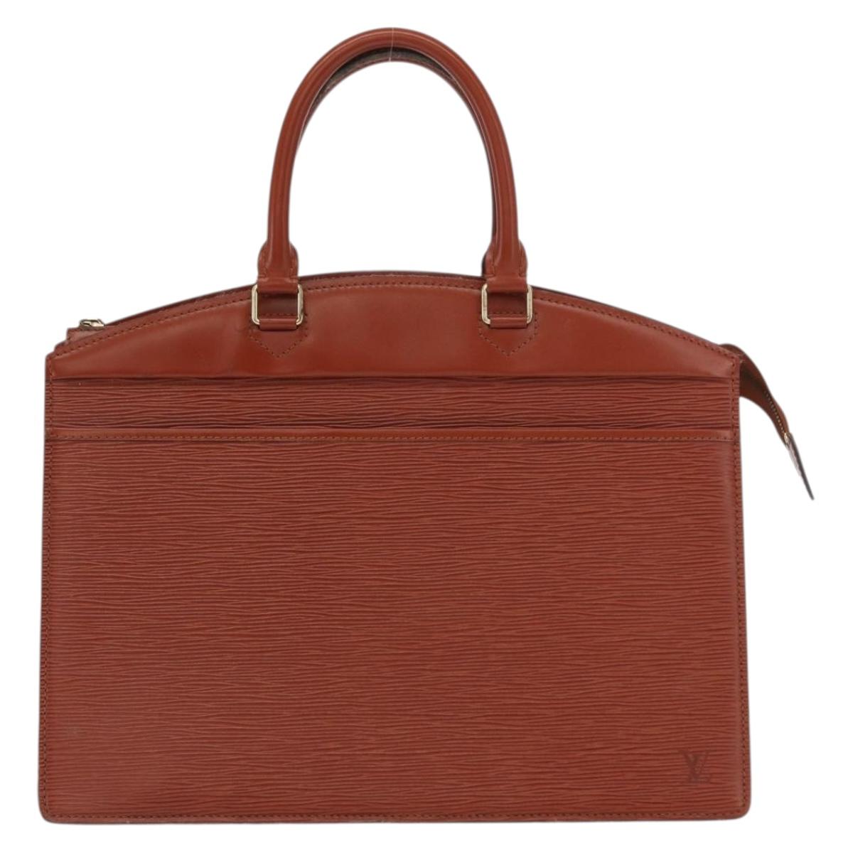 LOUIS VUITTON Epi Riviera Hand Bag Brown M48183 LV Auth 170620