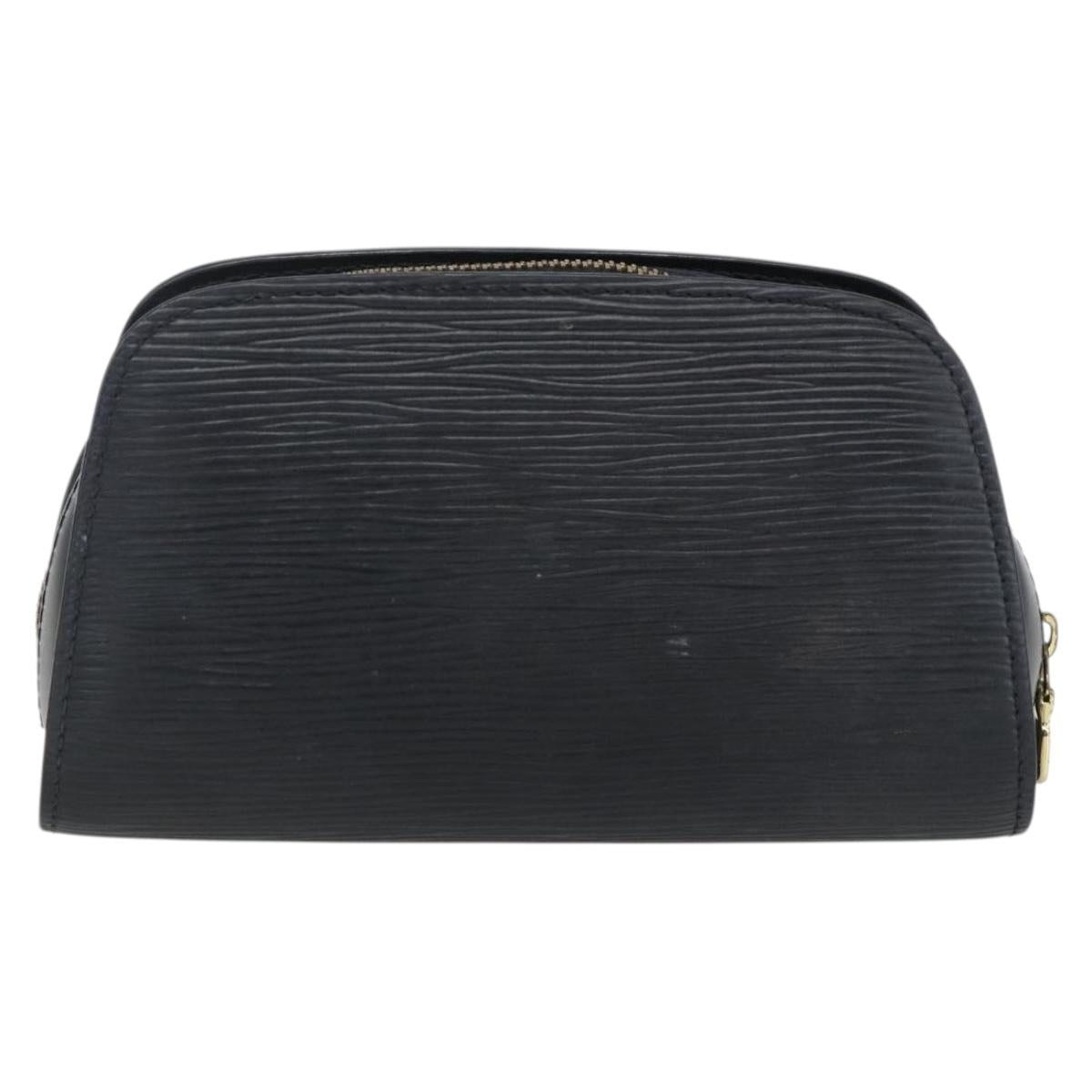 LOUIS VUITTON Epi Dauphine PM Pouch Black M48442 LV Auth 170622
