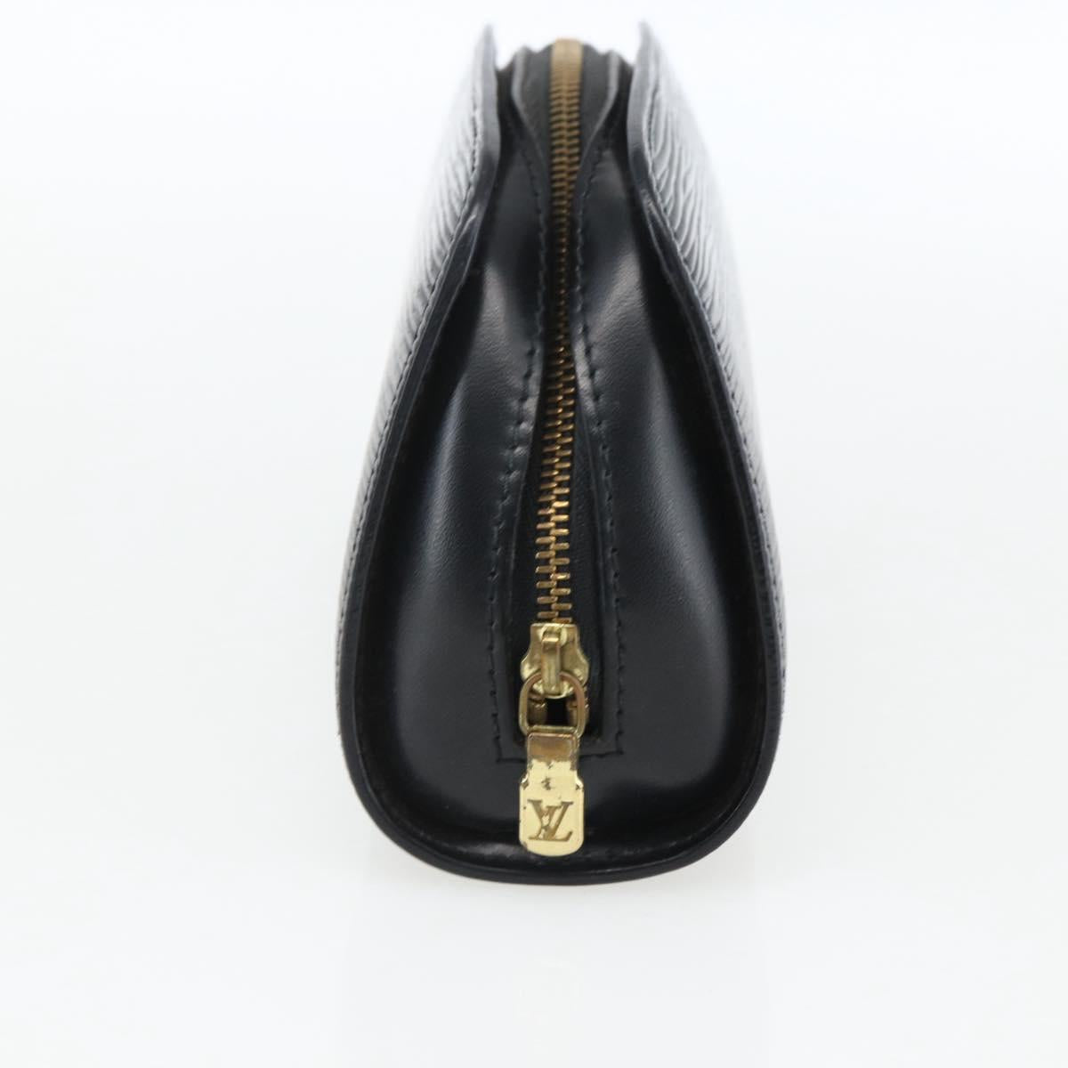 LOUIS VUITTON Epi Dauphine PM Pouch Black M48442 LV Auth 170622