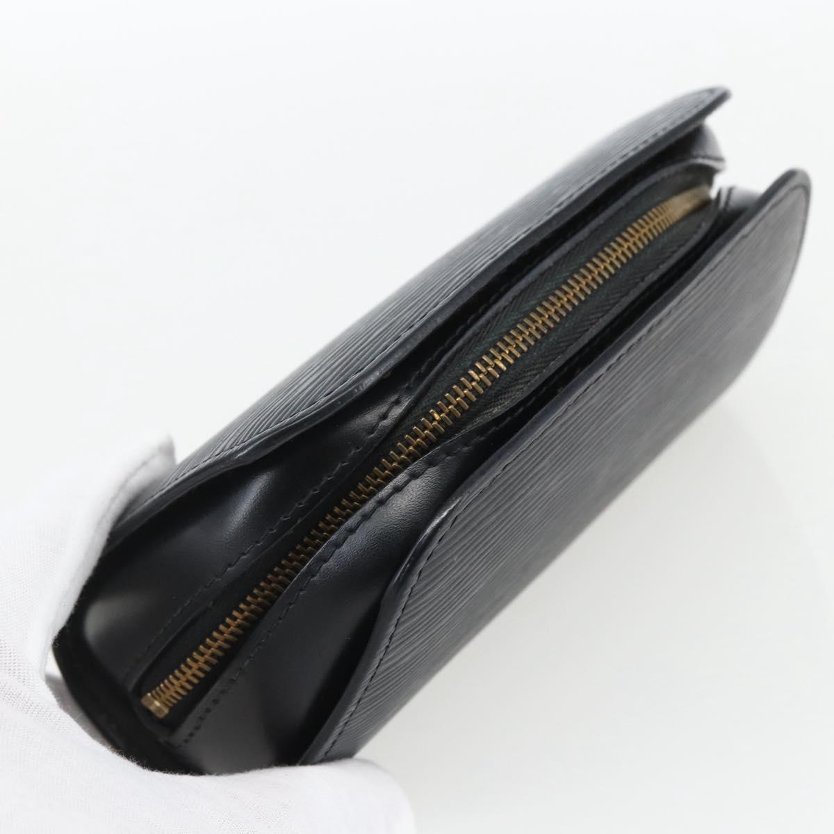 LOUIS VUITTON Epi Dauphine PM Pouch Black M48442 LV Auth 170622