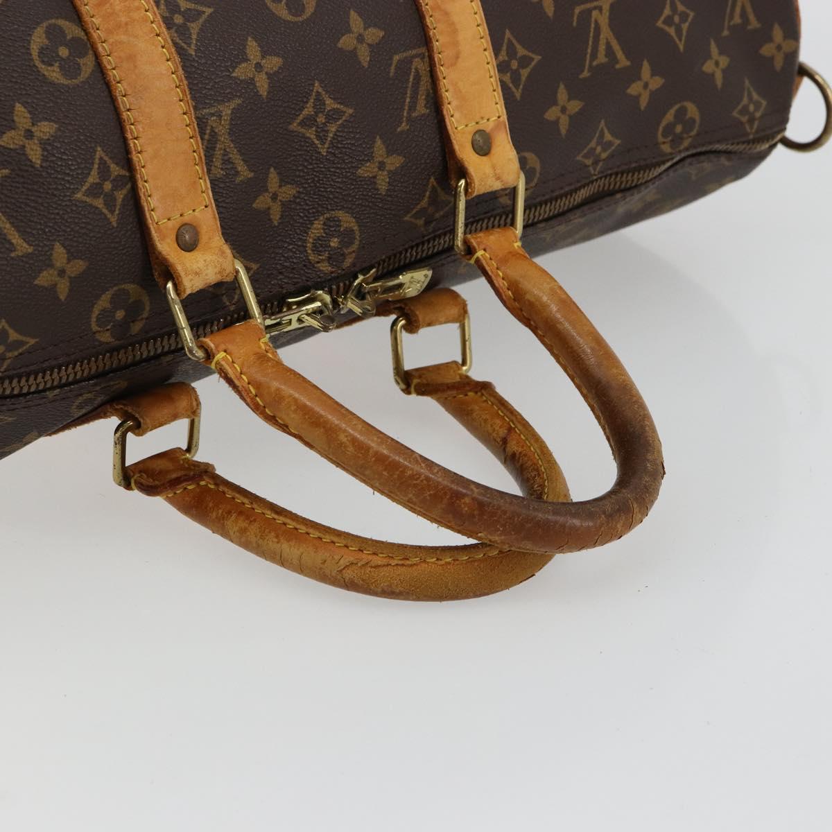 LOUIS VUITTON Monogram Keepall Bandouliere 45 Boston Bag M41418 LV Auth 170629