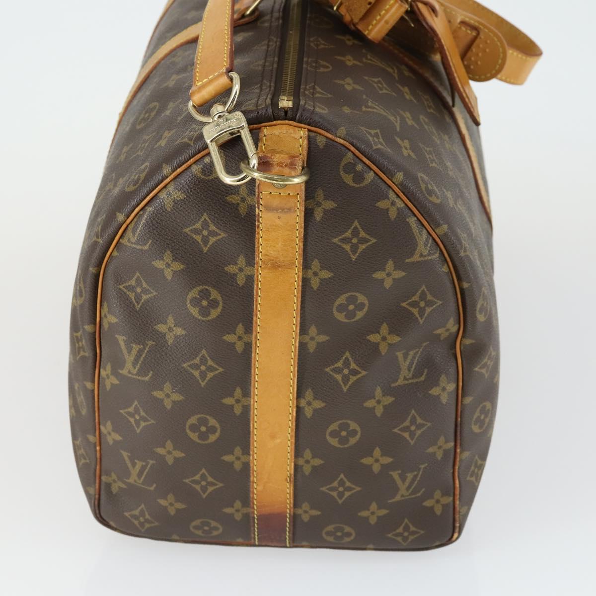 LOUIS VUITTON Monogram Keepall Bandouliere 50 Boston Bag M41416 LV Auth 170630