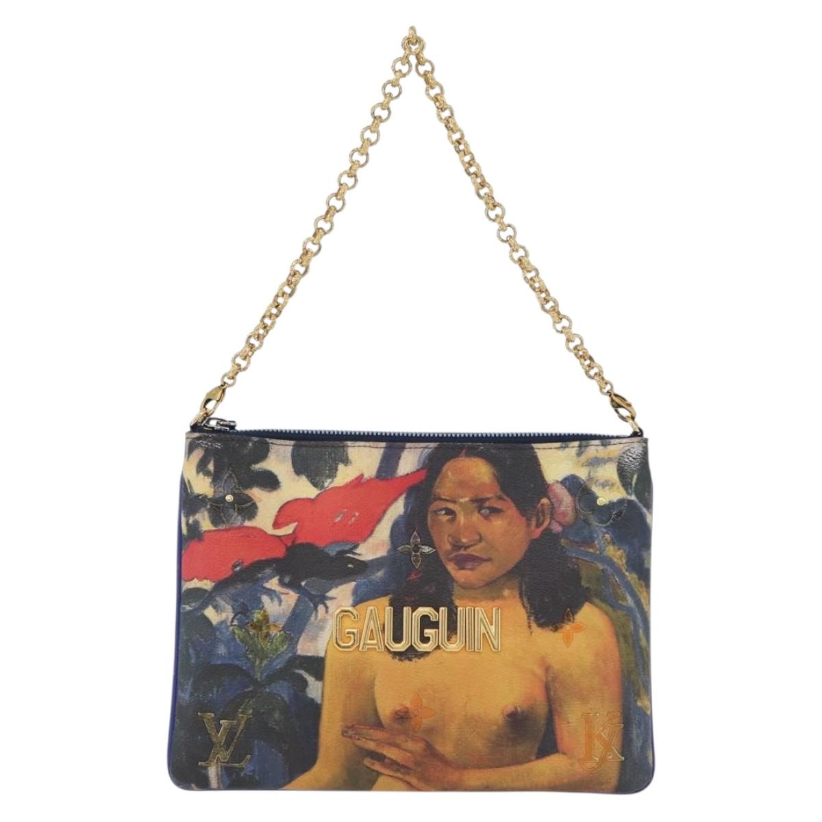 LOUIS VUITTON Celty Pochette Plat Pouch Koons Rubens M64617 LV Auth 170658SAM