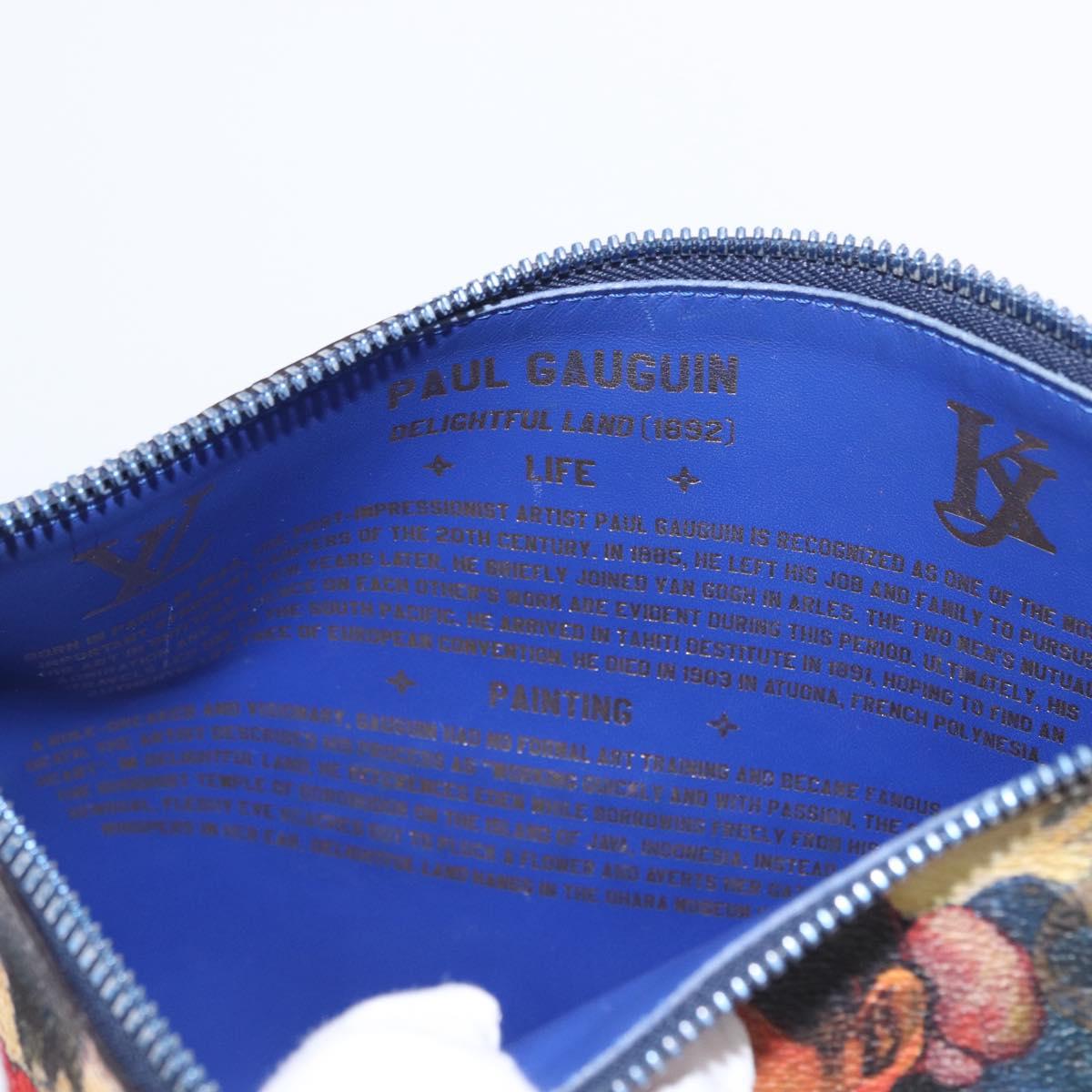 LOUIS VUITTON Celty Pochette Plat Pouch Koons Rubens M64617 LV Auth 170658SAM