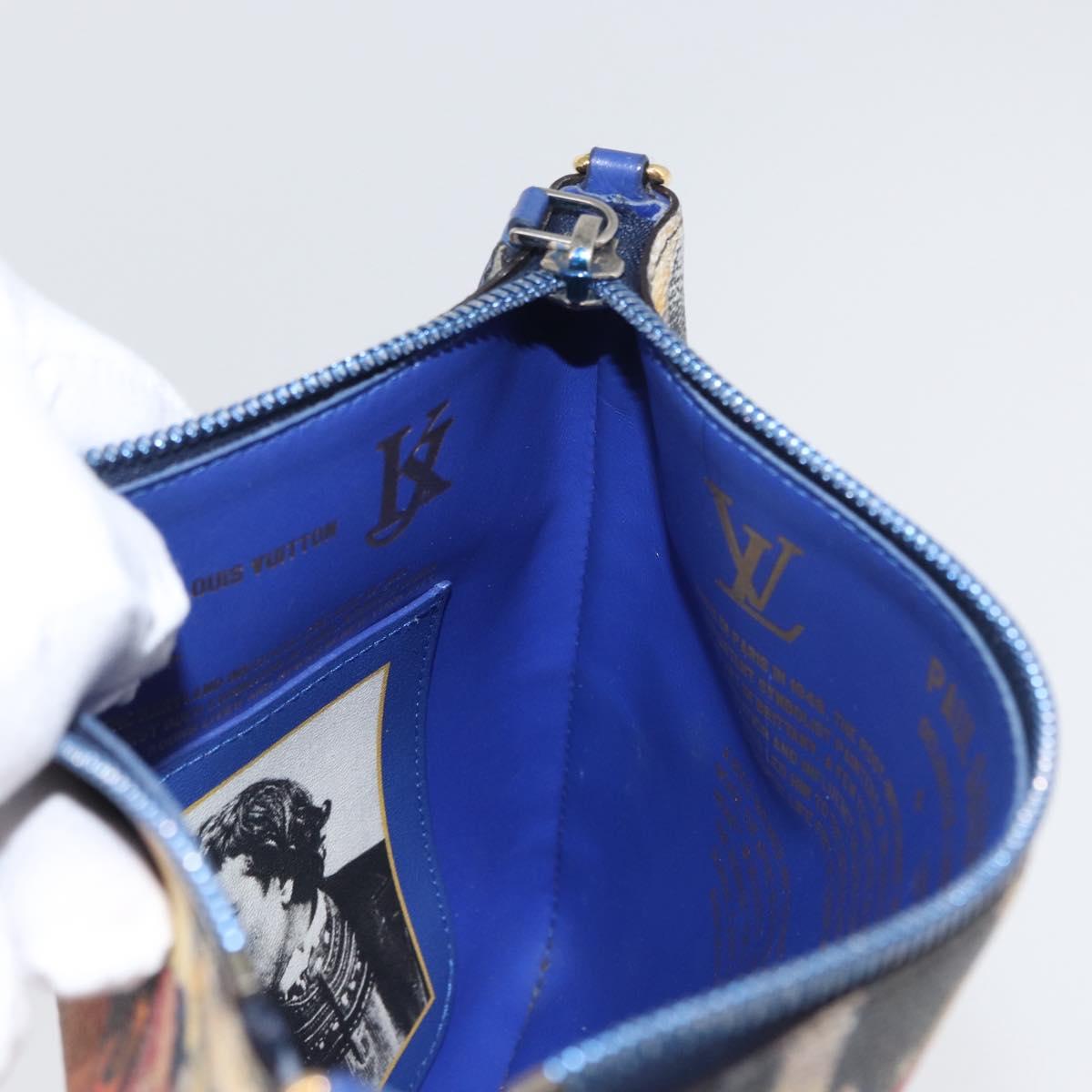 LOUIS VUITTON Celty Pochette Plat Pouch Koons Rubens M64617 LV Auth 170658SAM