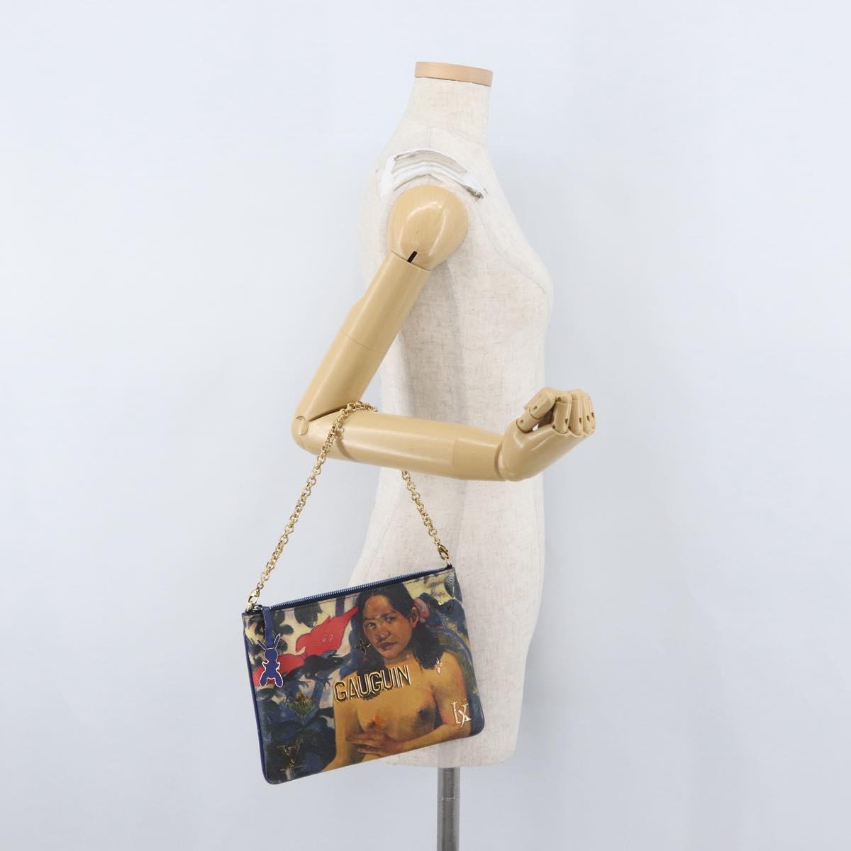 LOUIS VUITTON Celty Pochette Plat Pouch Koons Rubens M64617 LV Auth 170658SAM