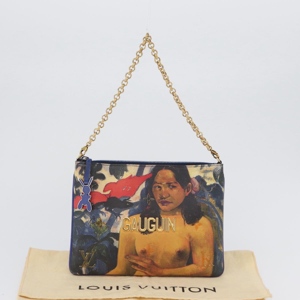 LOUIS VUITTON Celty Pochette Plat Pouch Koons Rubens M64617 LV Auth 170658SAM