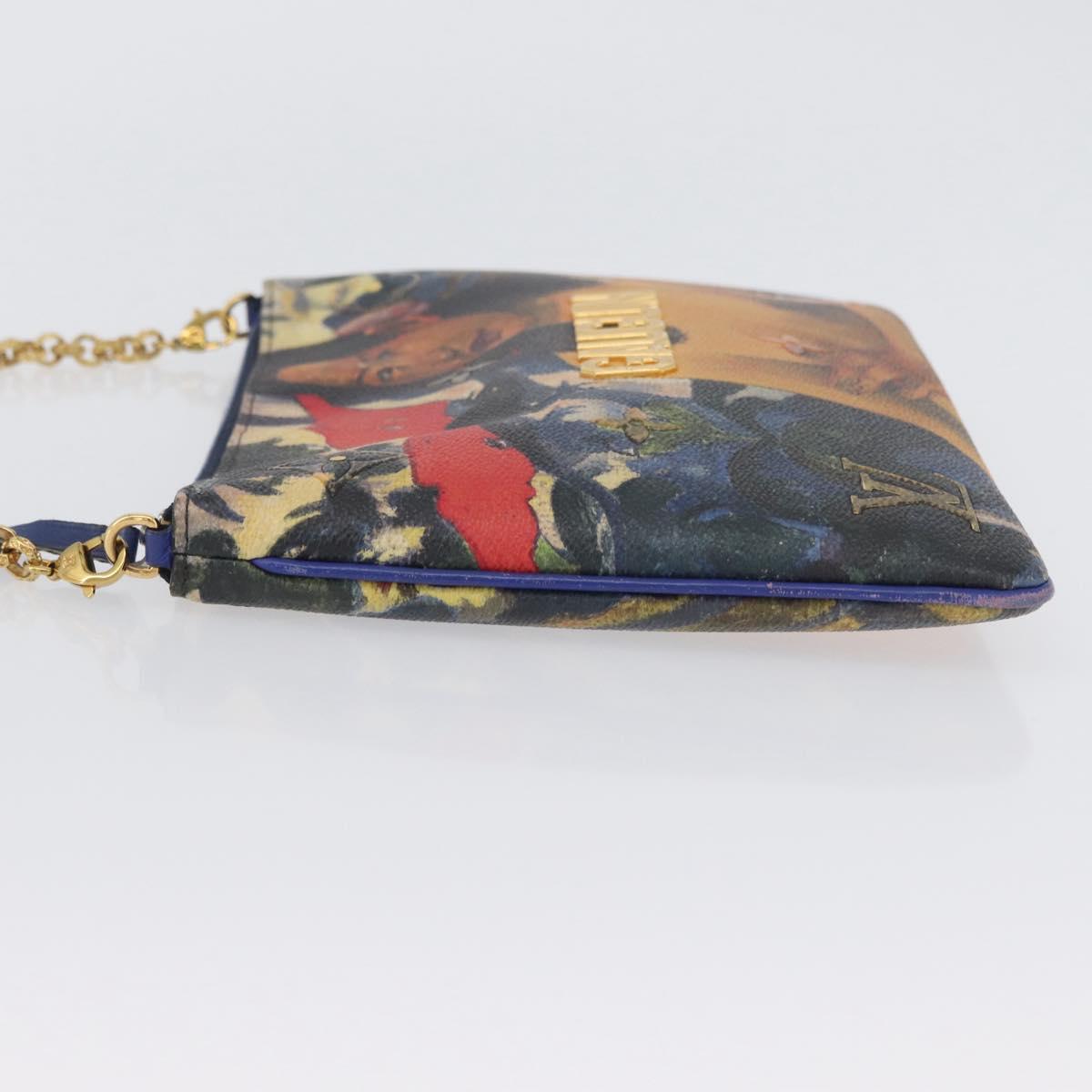 LOUIS VUITTON Celty Pochette Plat Pouch Koons Rubens M64617 LV Auth 170658SAM