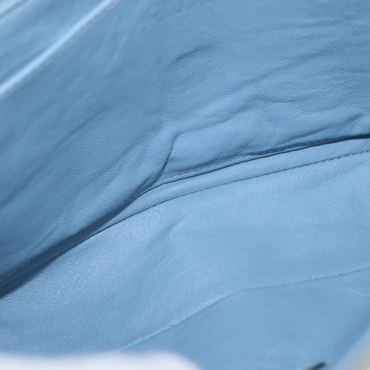 CHANEL Matelasse 26 Chain Shoulder Bag Jersey Gray Silver CC Auth 170659A