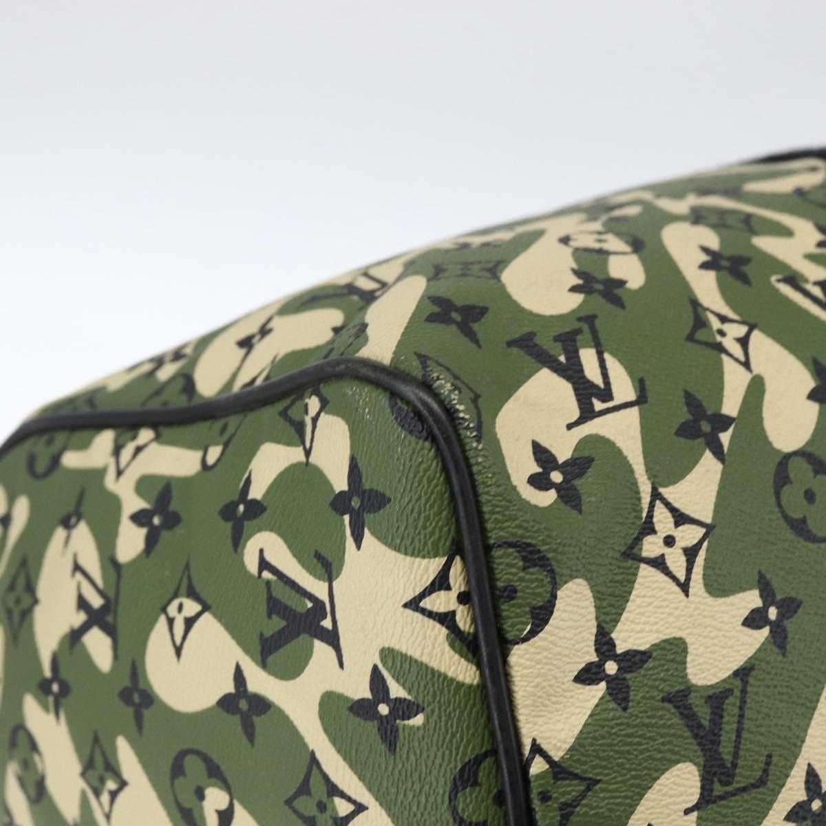 LOUIS VUITTON Camouflage Keepall Bandouliere 55 Bag M95774 LV Auth 170663SM