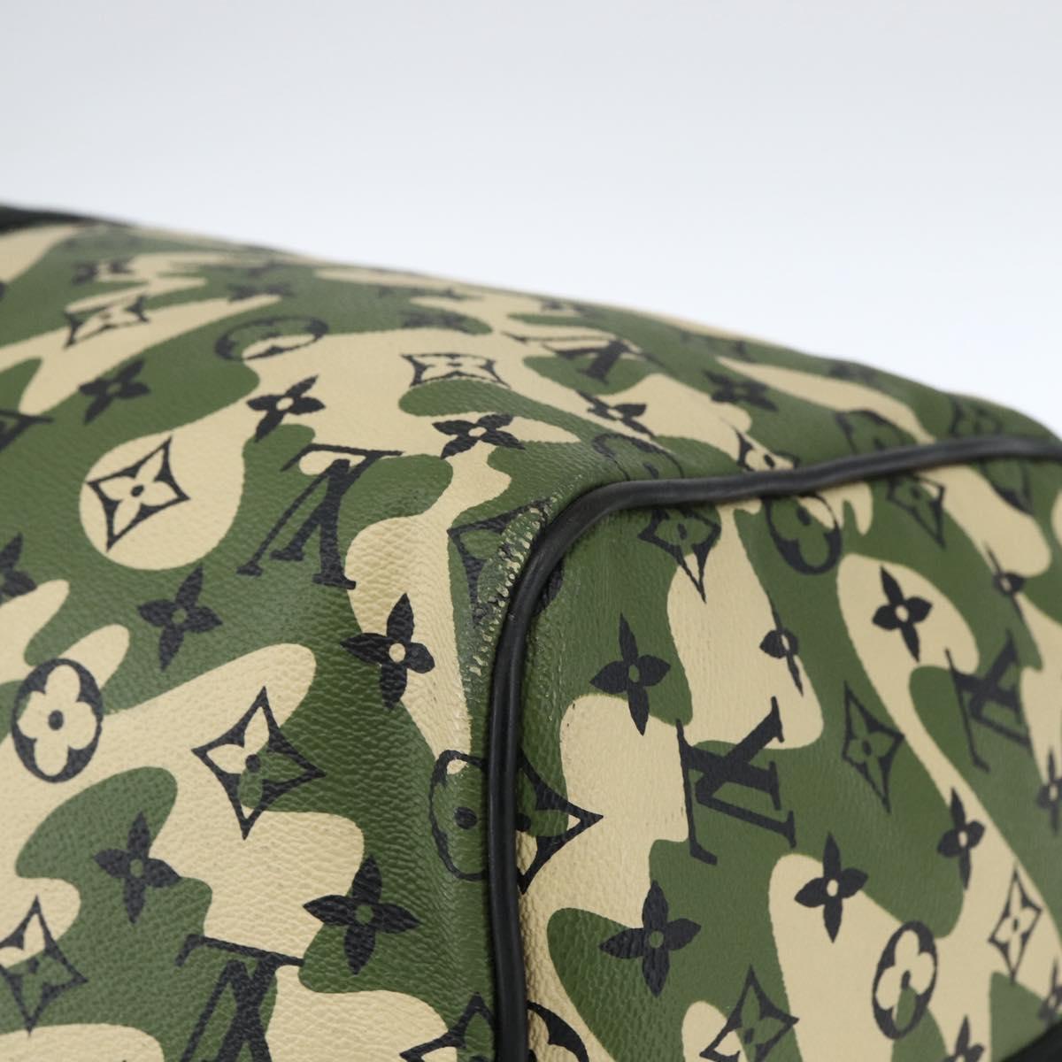 LOUIS VUITTON Camouflage Keepall Bandouliere 55 Bag M95774 LV Auth 170663SM