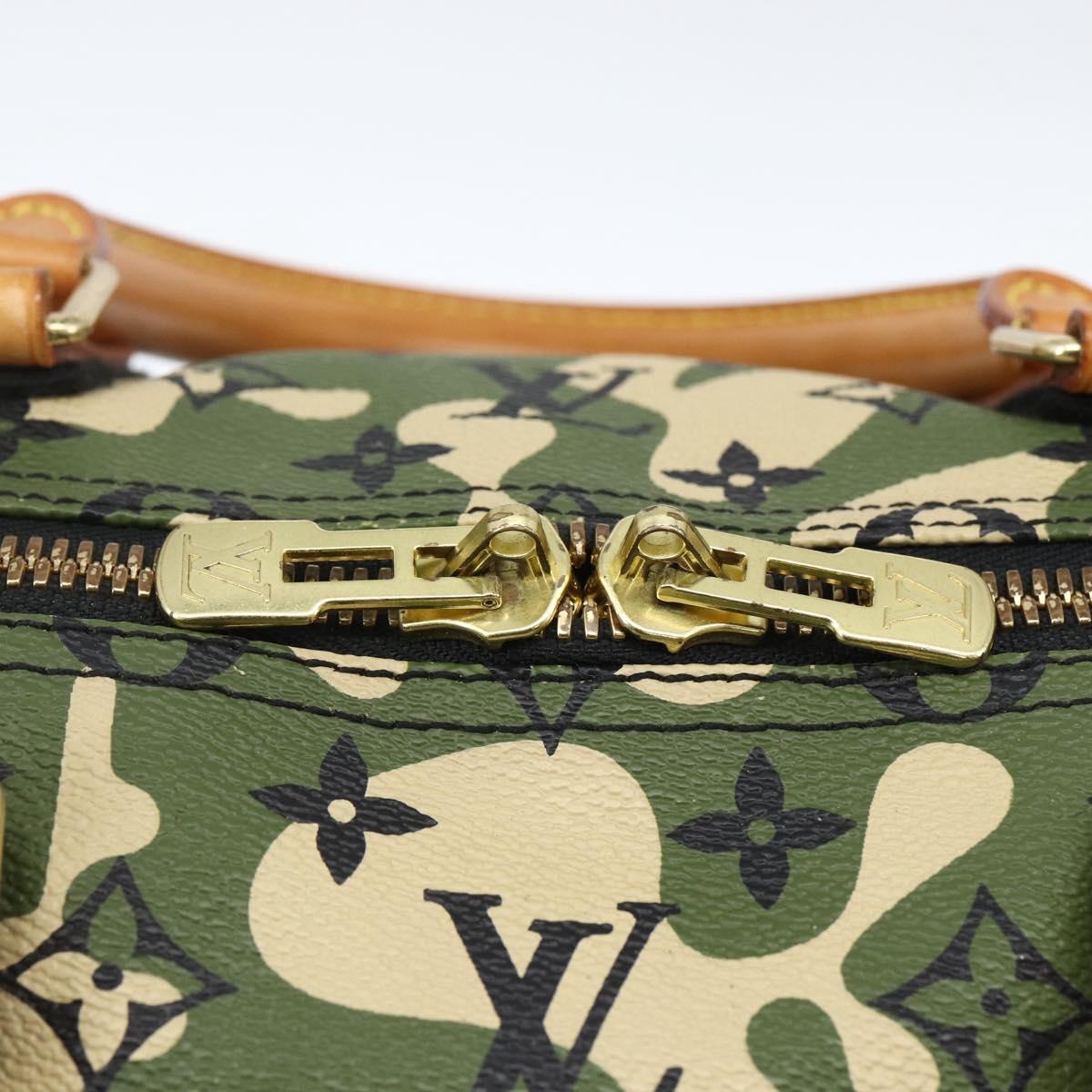 LOUIS VUITTON Camouflage Keepall Bandouliere 55 Bag M95774 LV Auth 170663SM