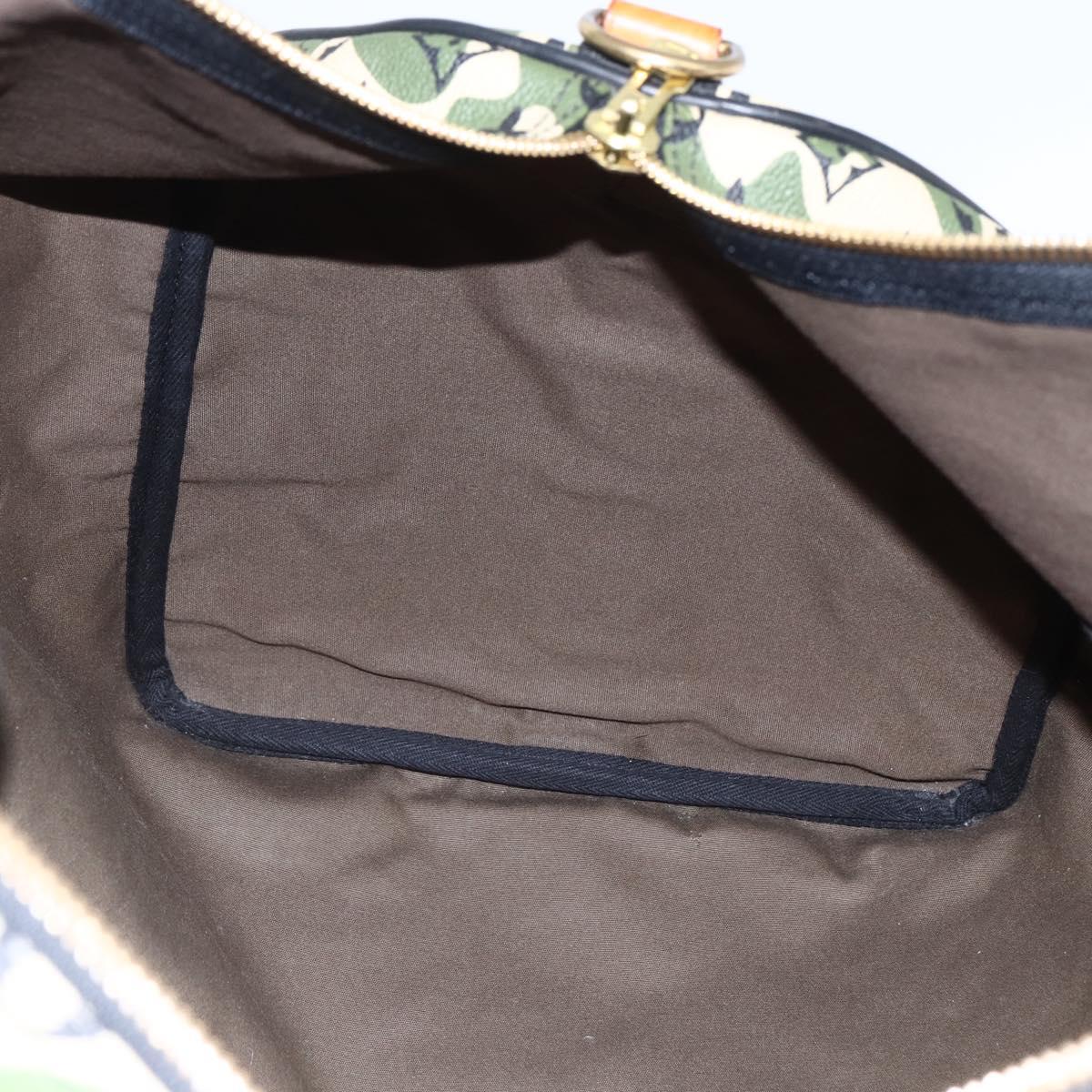 LOUIS VUITTON Camouflage Keepall Bandouliere 55 Bag M95774 LV Auth 170663SM