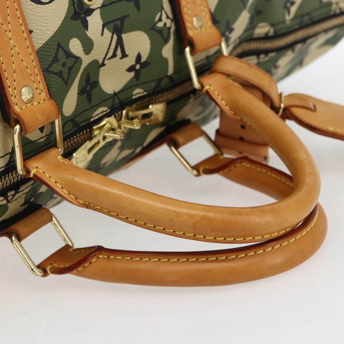 LOUIS VUITTON Camouflage Keepall Bandouliere 55 Bag M95774 LV Auth 170663SM