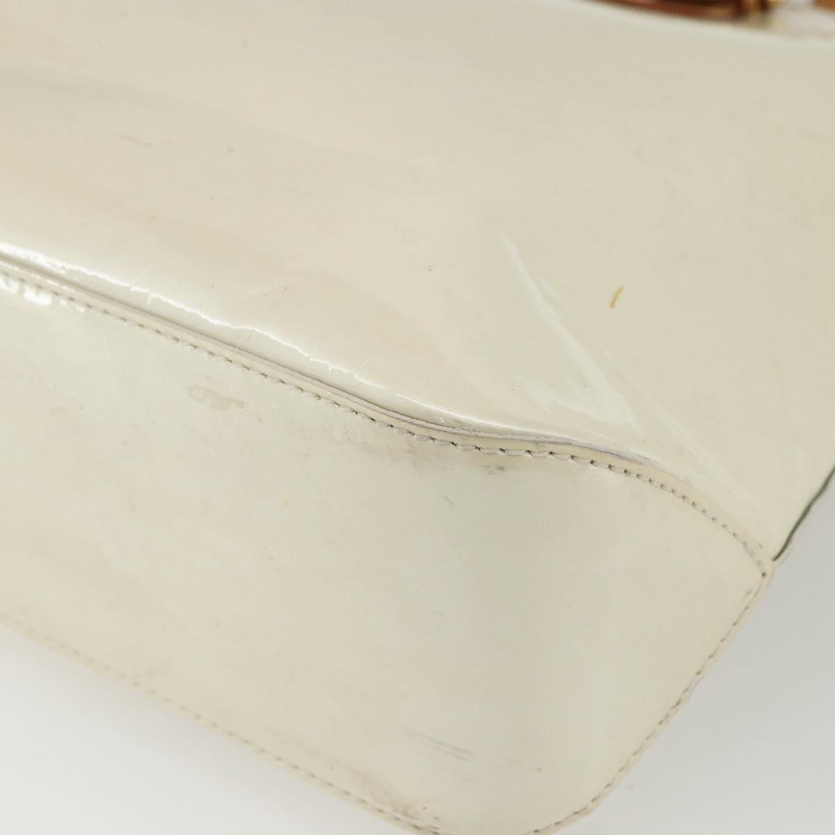 LOUIS VUITTON Monogram Vernis Brentwood Shoulder Bag Perle M91512 LV Auth 170681