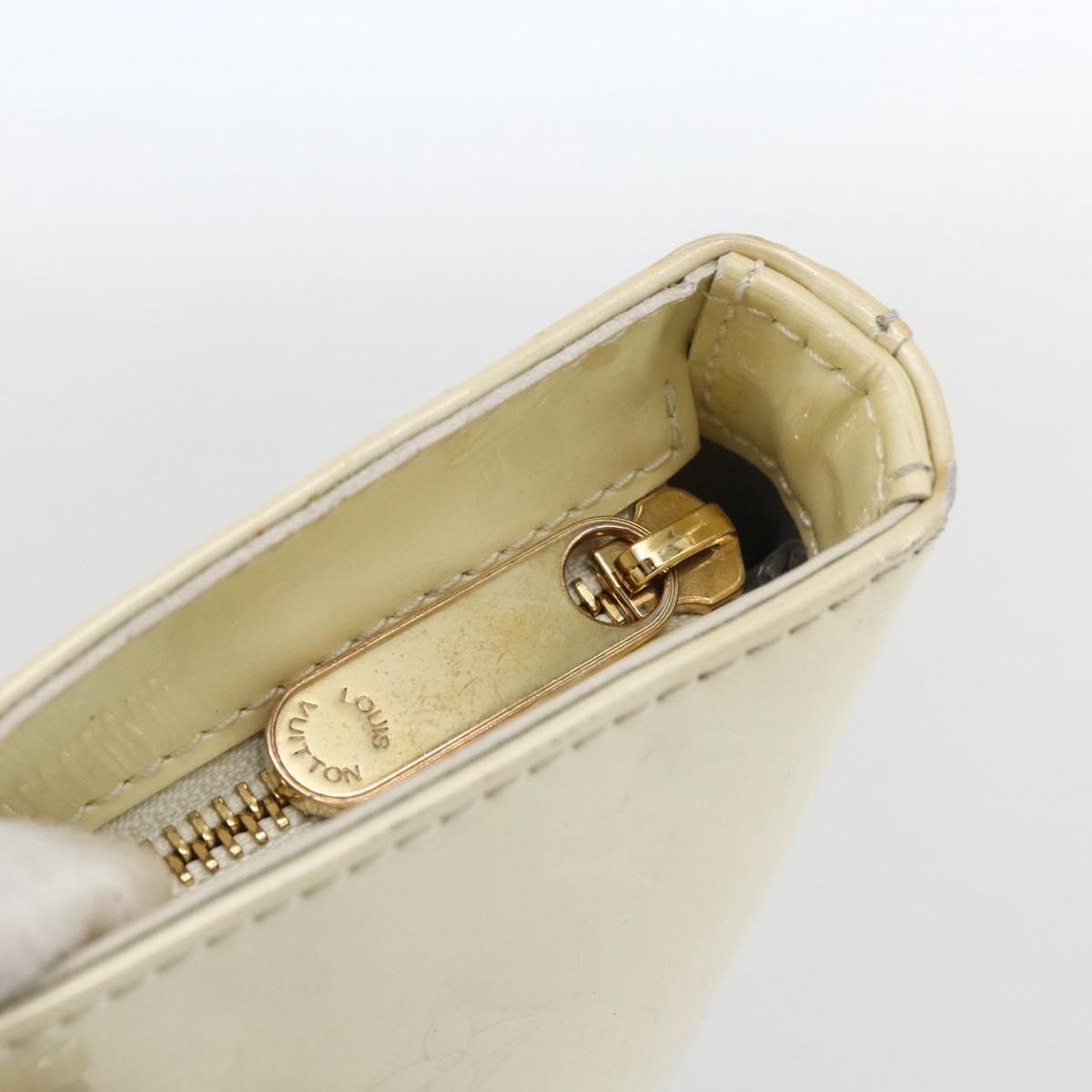 LOUIS VUITTON Monogram Vernis Brentwood Shoulder Bag Perle M91512 LV Auth 170681