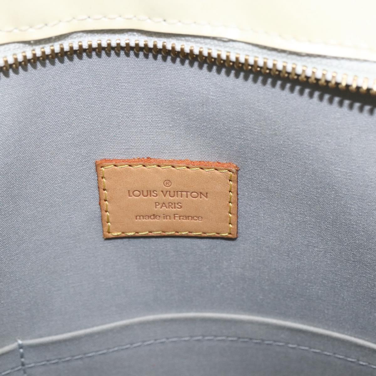 LOUIS VUITTON Monogram Vernis Brentwood Shoulder Bag Perle M91512 LV Auth 170681