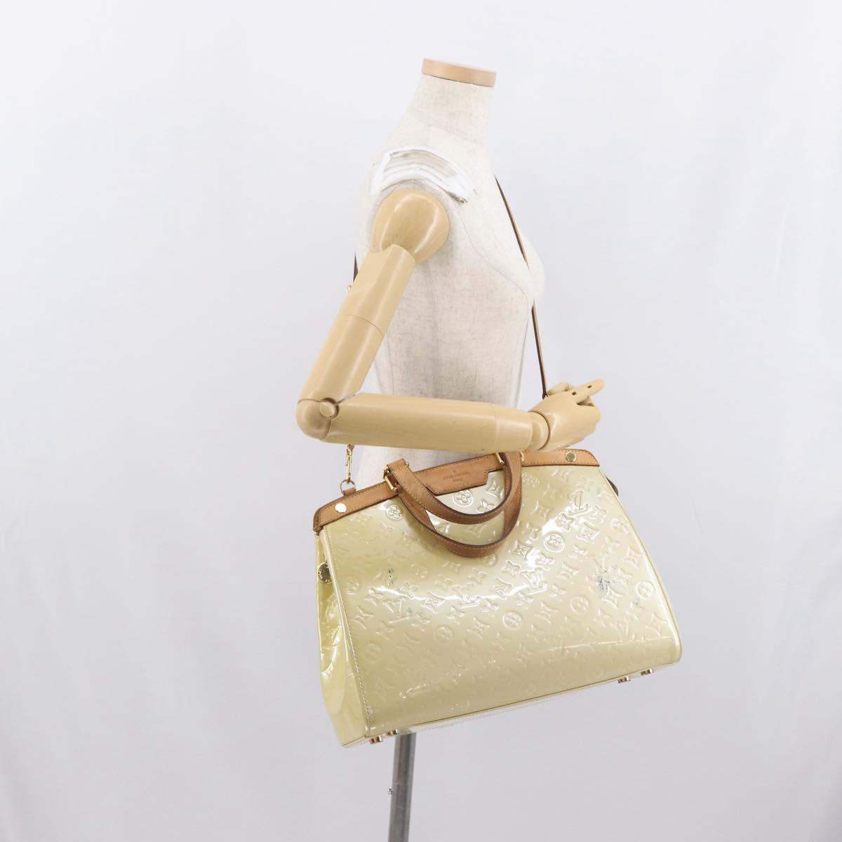 LOUIS VUITTON Monogram Vernis Blair MM Bag 2way Broncorail M91456 LV Auth 170705