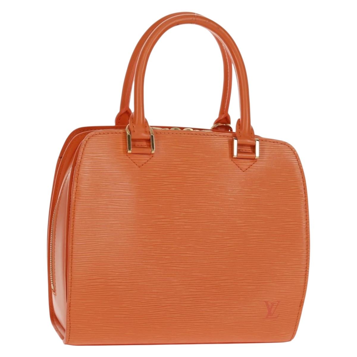 LOUIS VUITTON Epi Pont Neuf Hand Bag Orange Mandarin M5205H LV Auth 170709V
