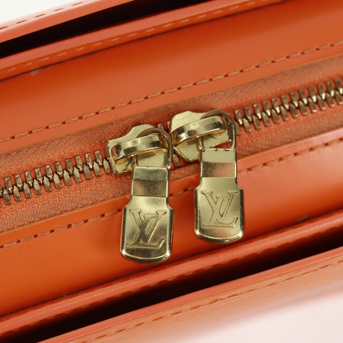 LOUIS VUITTON Epi Pont Neuf Hand Bag Orange Mandarin M5205H LV Auth 170709V