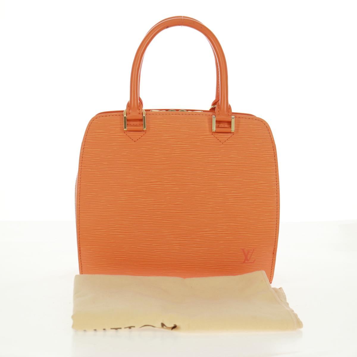 LOUIS VUITTON Epi Pont Neuf Hand Bag Orange Mandarin M5205H LV Auth 170709V