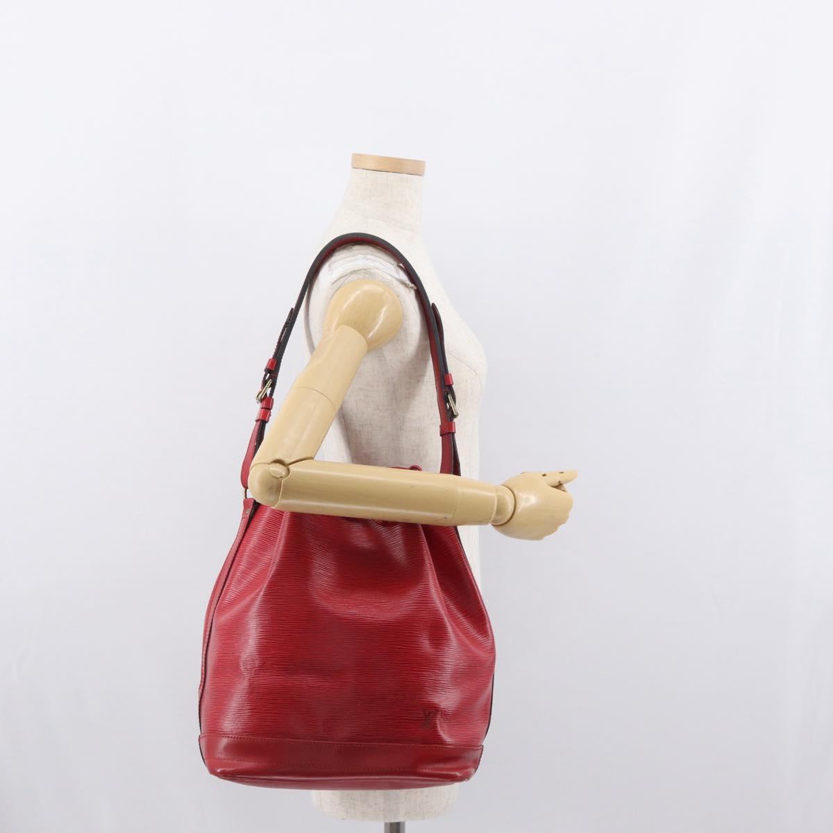 LOUIS VUITTON Epi Noe Shoulder Bag Red M44007 LV Auth 170712