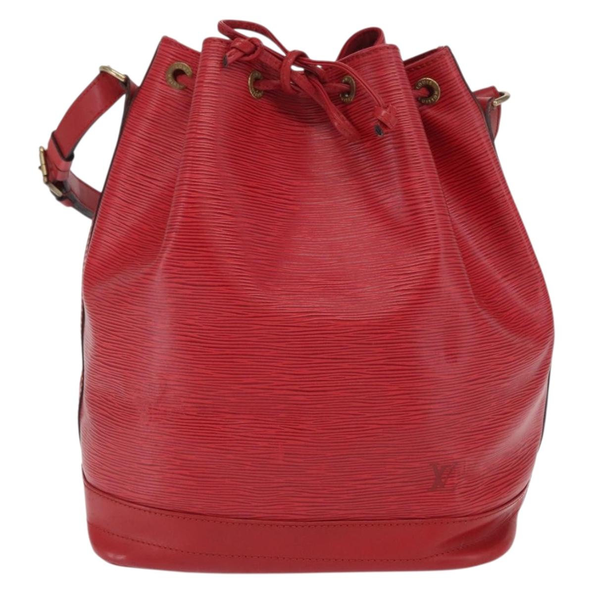 LOUIS VUITTON Epi Noe Shoulder Bag Red M44007 LV Auth 170712