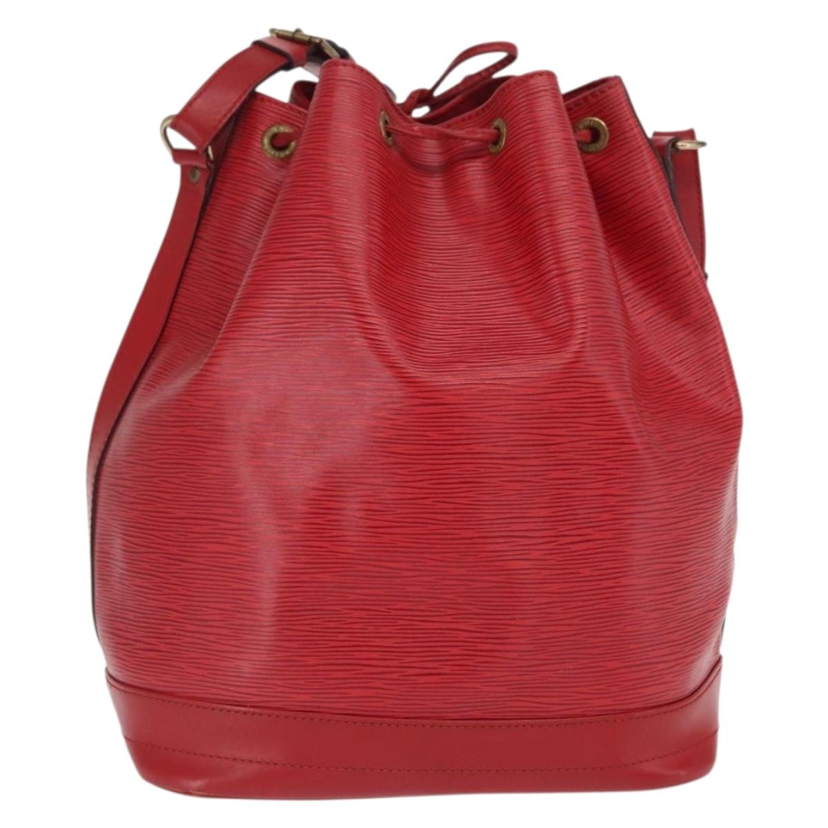 LOUIS VUITTON Epi Noe Shoulder Bag Red M44007 LV Auth 170712