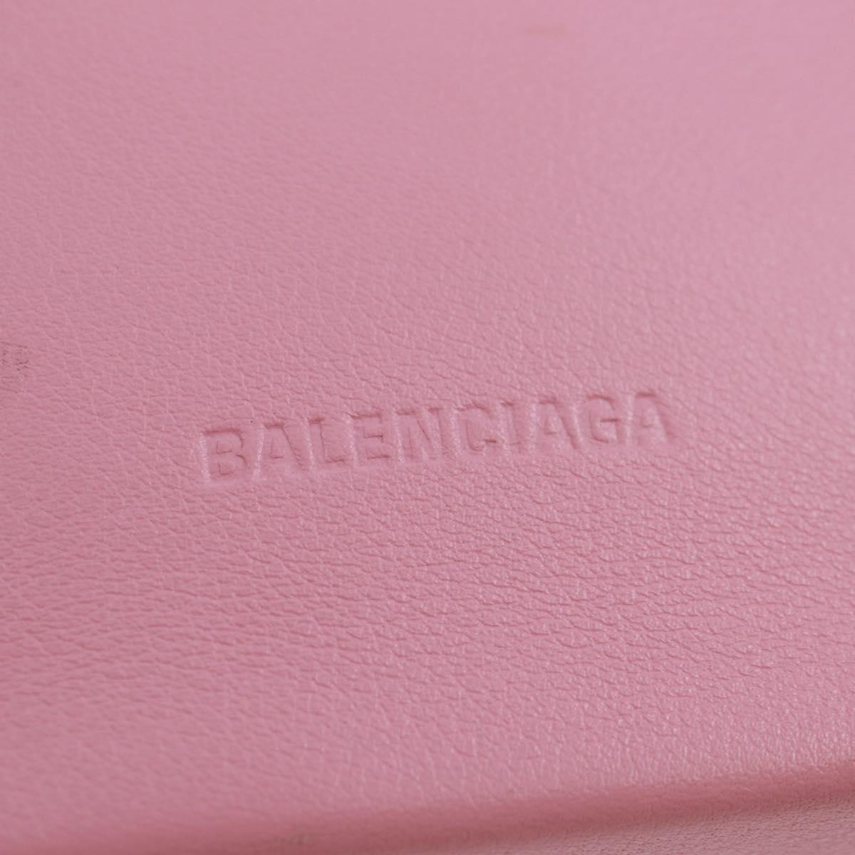 BALENCIAGA 2020S SS Hello Kitty Hand Bag Calf Skin 2way Pink 619043 Auth 170731SM