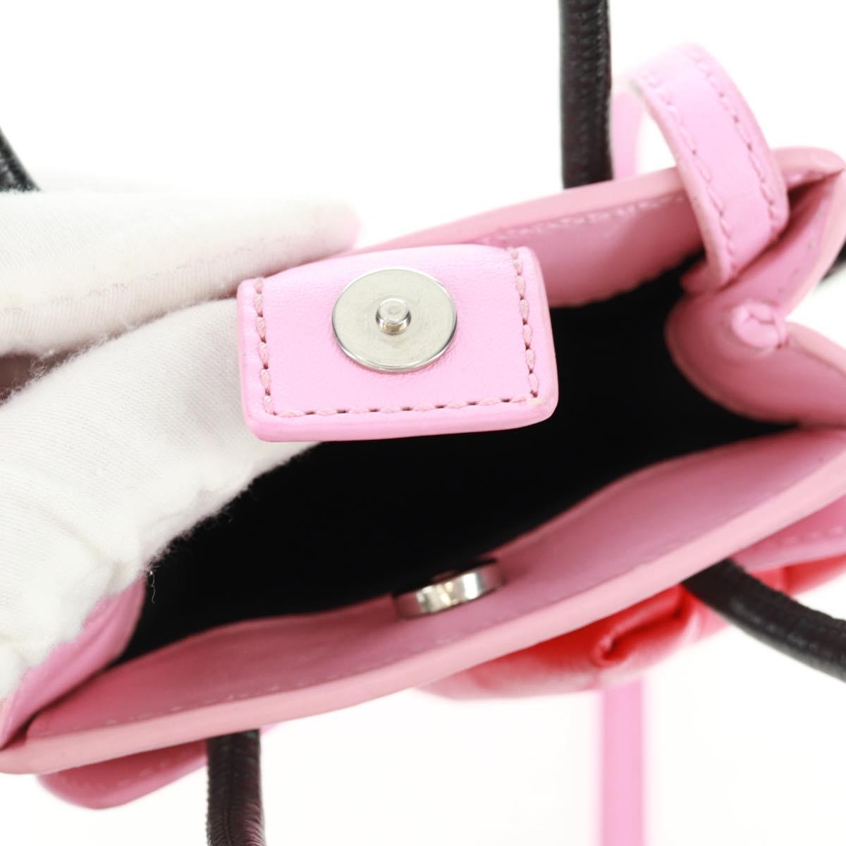 BALENCIAGA 2020S SS Hello Kitty Hand Bag Calf Skin 2way Pink 619043 Auth 170731SM