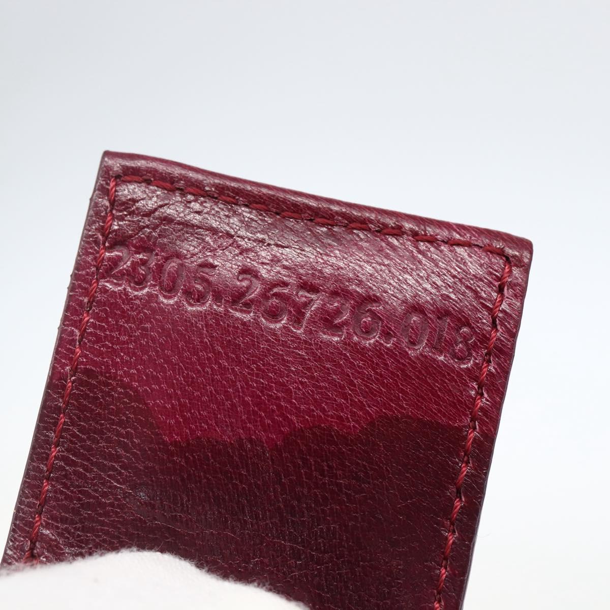 FENDI Mamma Baguette Tote Bag Nylon Bordeaux Silver Auth 170739