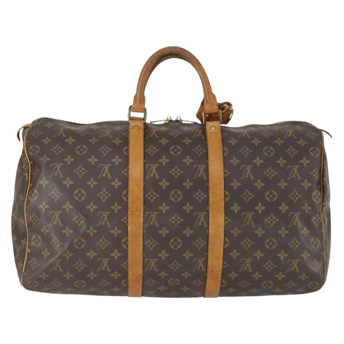 LOUIS VUITTON Monogram Keepall 50 Boston Bag M41426 LV Auth 170744